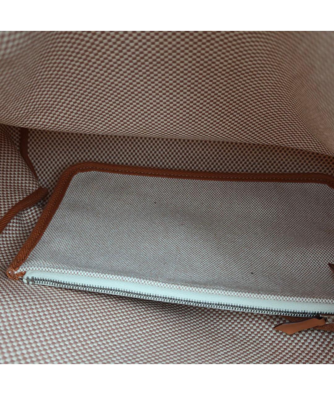 HERMES Бежевый рюкзак, фото 8