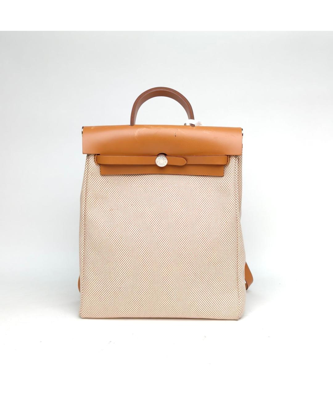 HERMES Бежевый рюкзак, фото 2