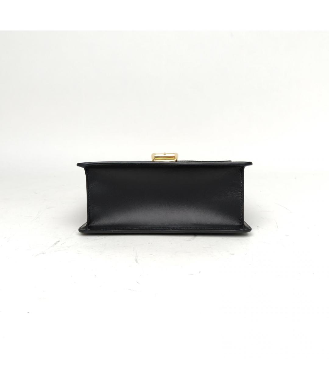 GUCCI Черная кожаная сумка с короткими ручками, фото 6