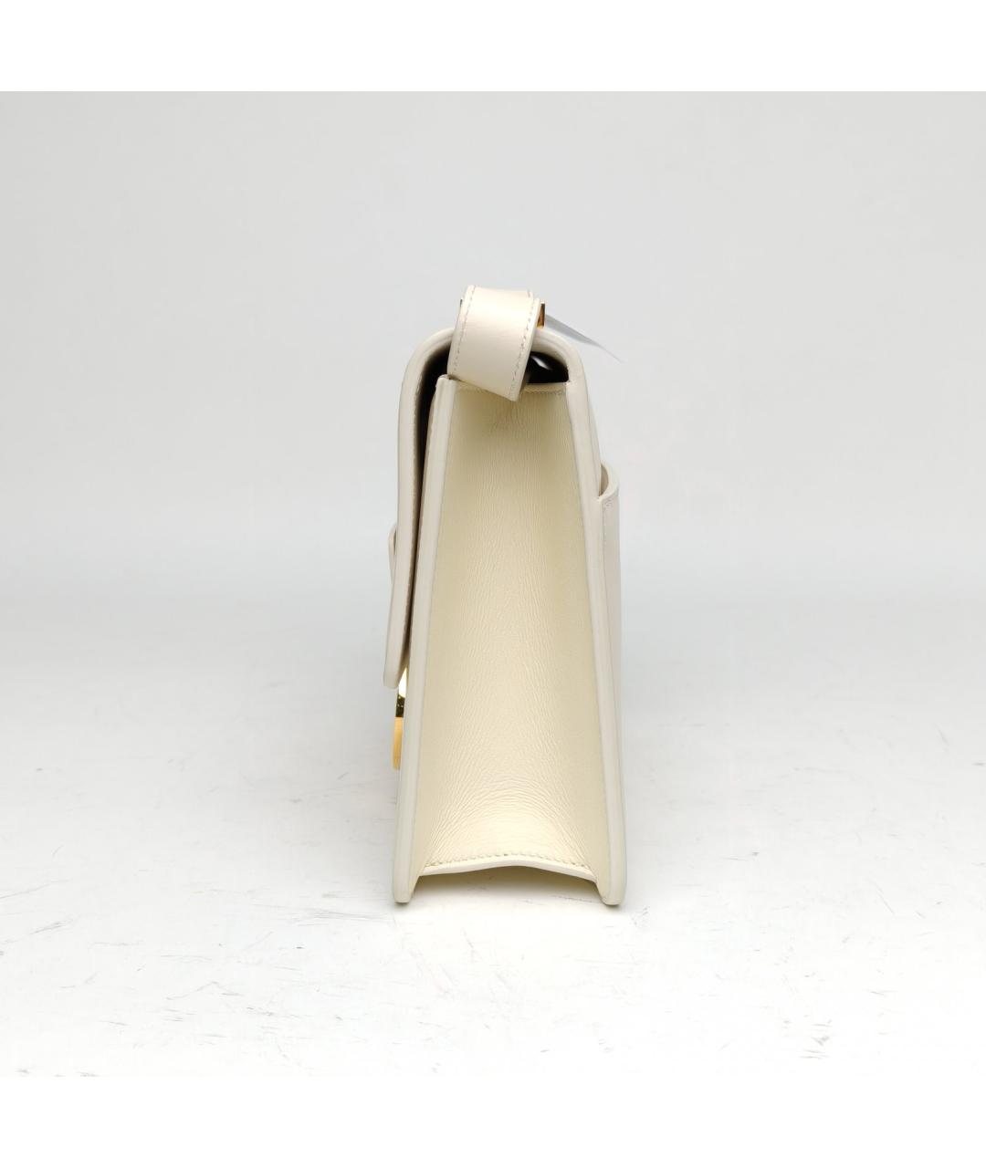 CHRISTIAN DIOR Бежевая кожаная сумка через плечо, фото 3