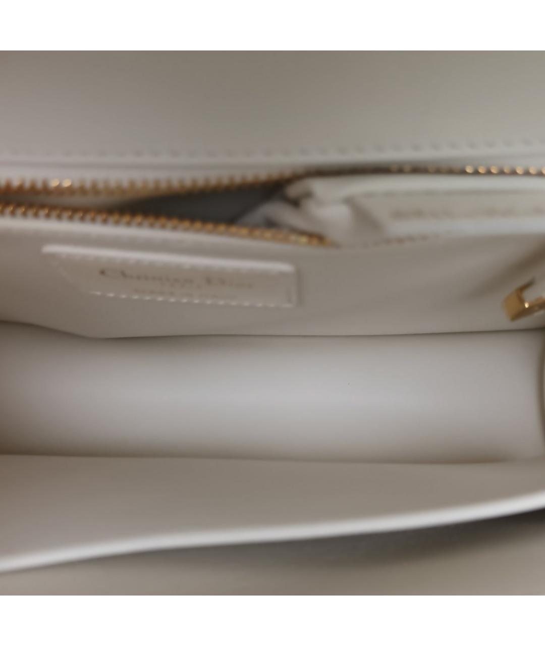 CHRISTIAN DIOR Бежевая кожаная сумка через плечо, фото 6