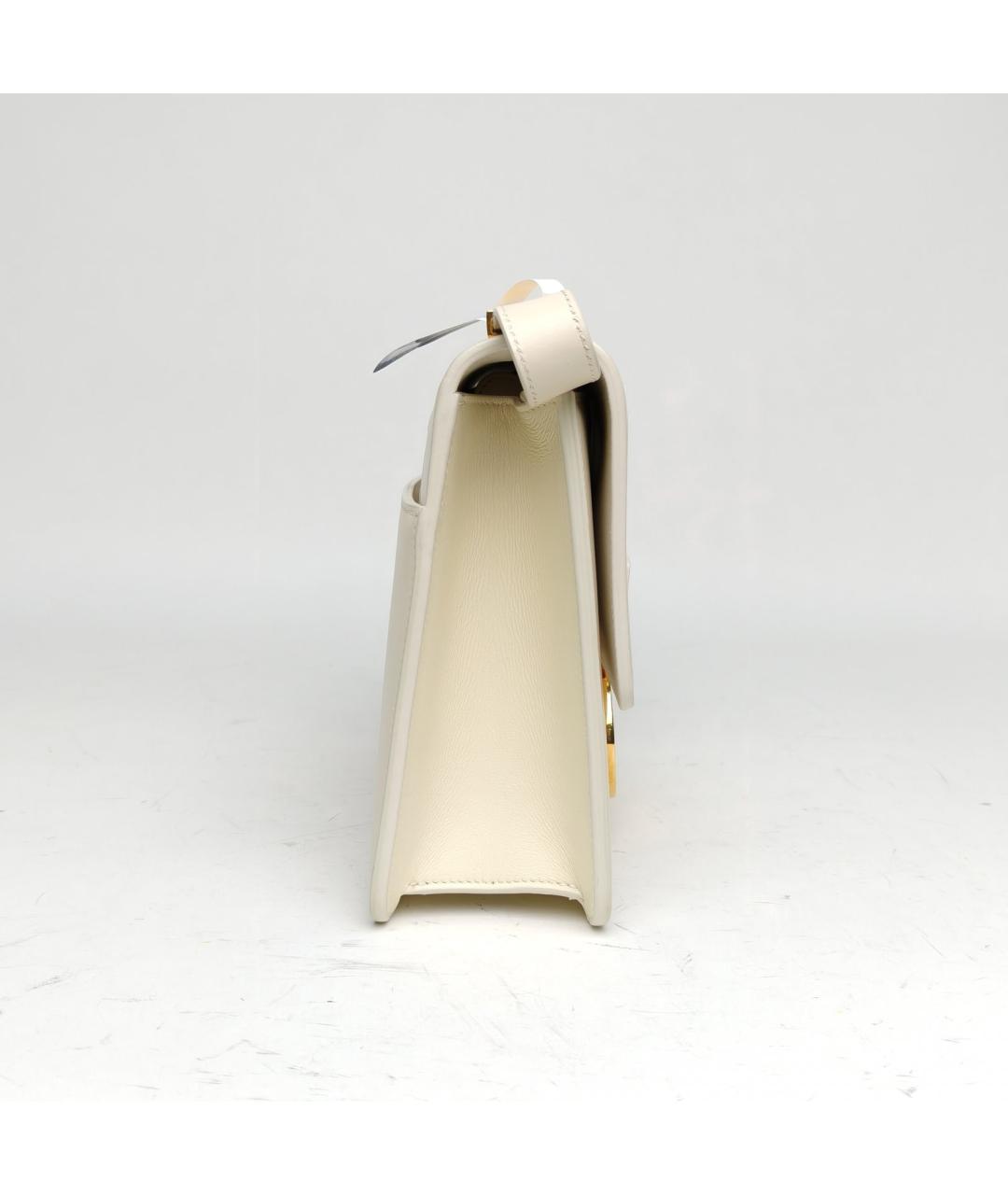 CHRISTIAN DIOR Бежевая кожаная сумка через плечо, фото 4