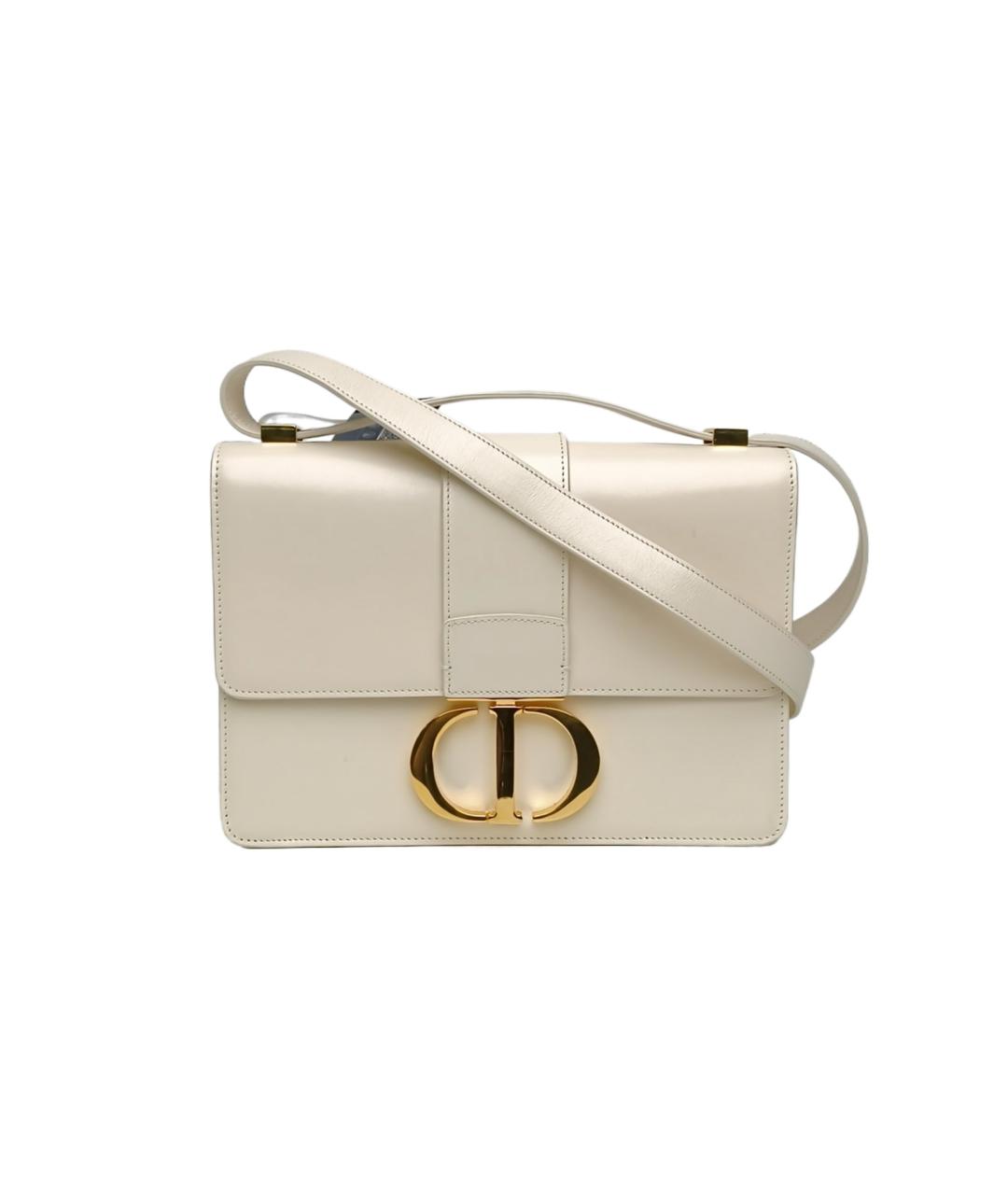 CHRISTIAN DIOR Бежевая кожаная сумка через плечо, фото 8