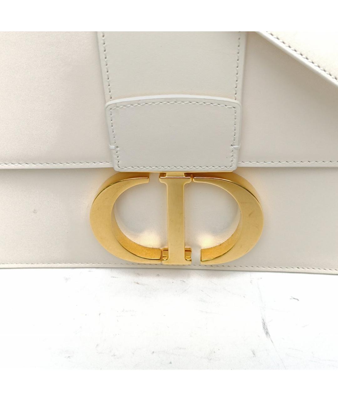 CHRISTIAN DIOR Бежевая кожаная сумка через плечо, фото 7