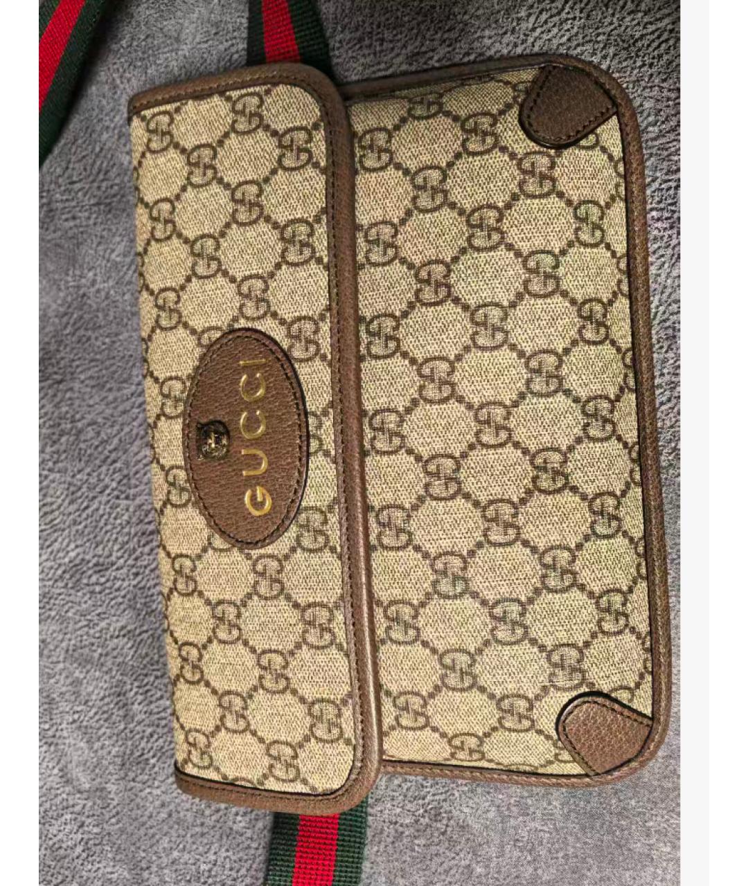 GUCCI Бежевая поясная сумка, фото 7