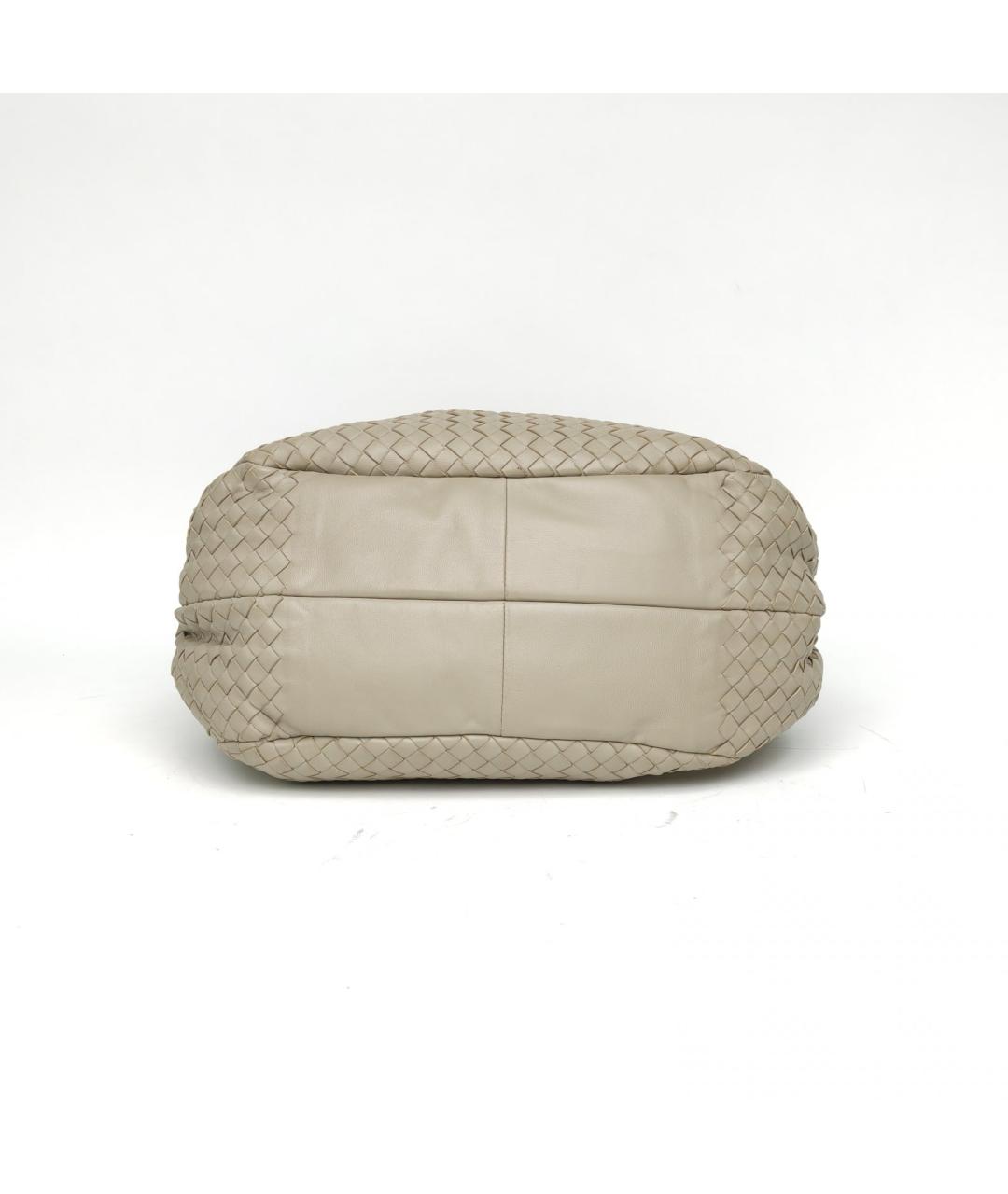 BOTTEGA VENETA Серая кожаная сумка через плечо, фото 6