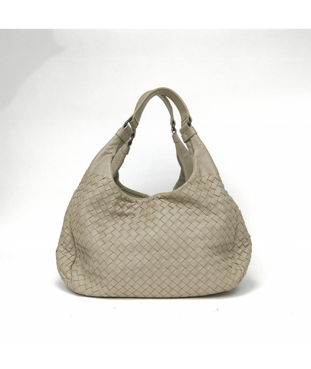 BOTTEGA VENETA Серая кожаная сумка через плечо, фото 4