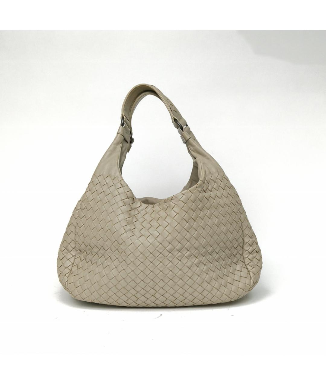 BOTTEGA VENETA Серая кожаная сумка через плечо, фото 2