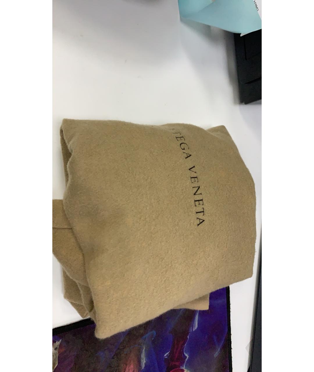 BOTTEGA VENETA Серая кожаная сумка через плечо, фото 9