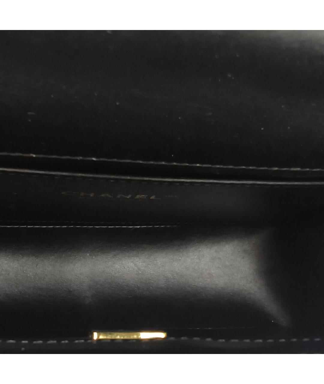 CHANEL Черная кожаная сумка через плечо, фото 7