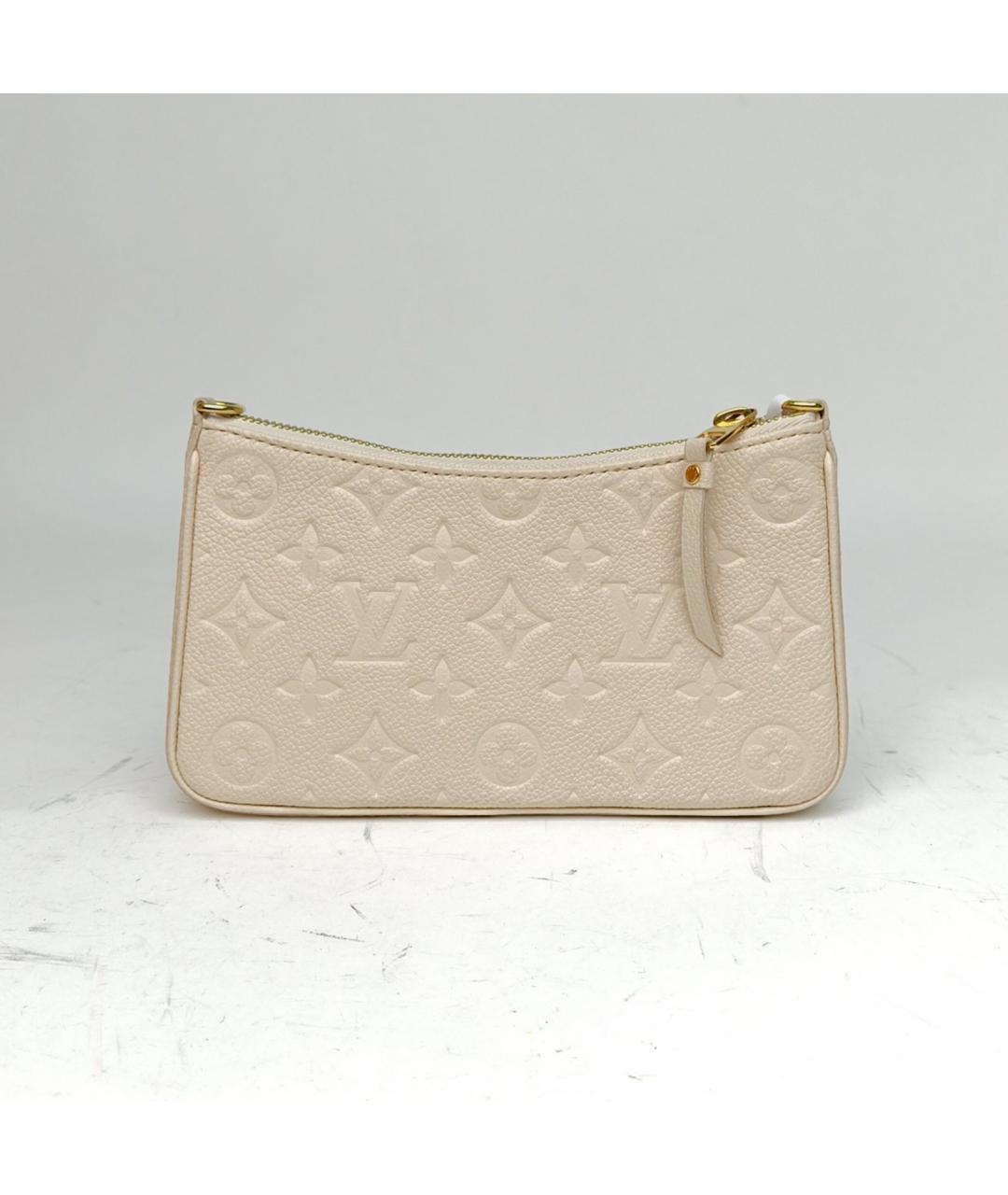 LOUIS VUITTON Бежевая кожаная сумка через плечо, фото 4