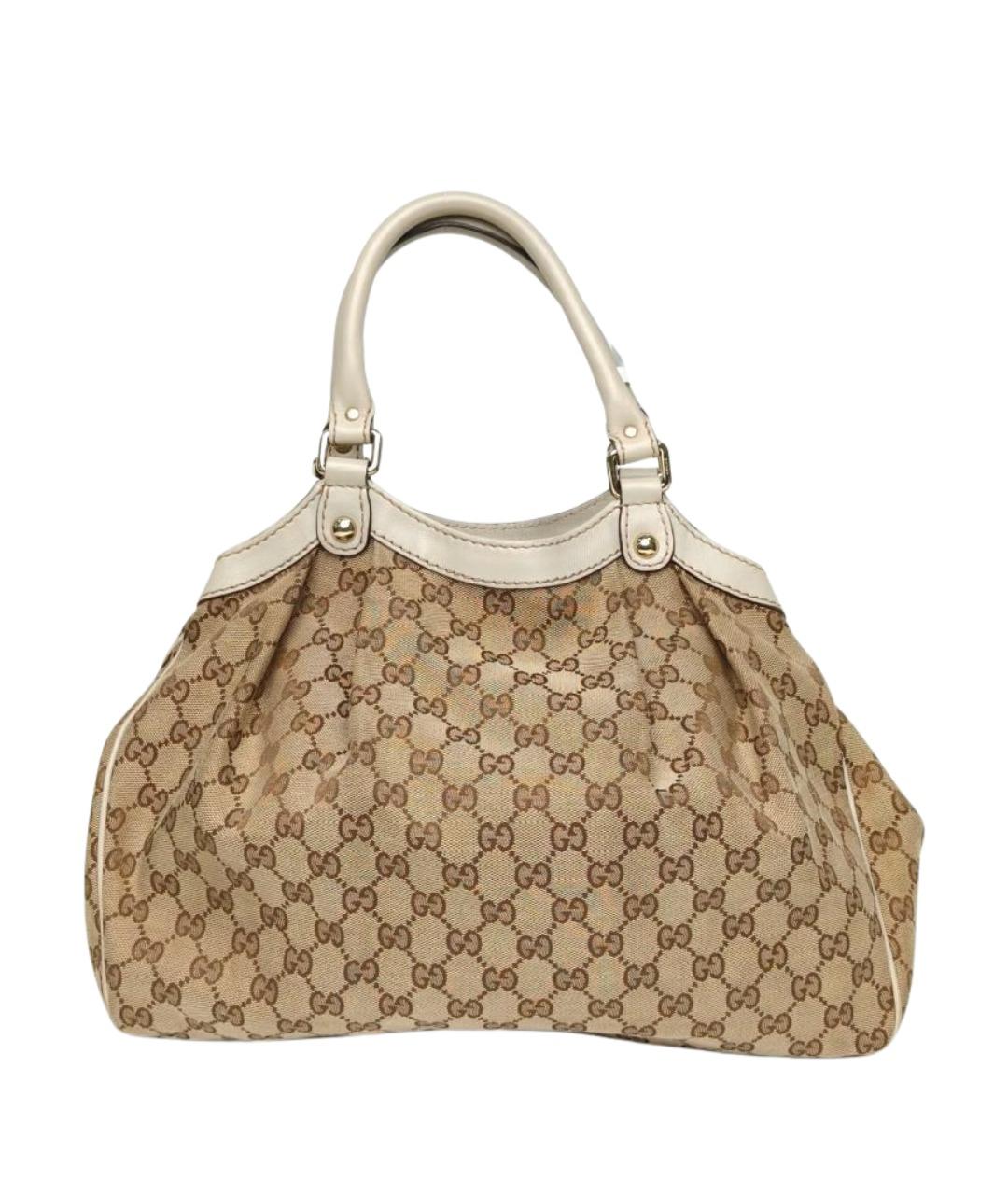 GUCCI Бежевая сумка тоут, фото 1