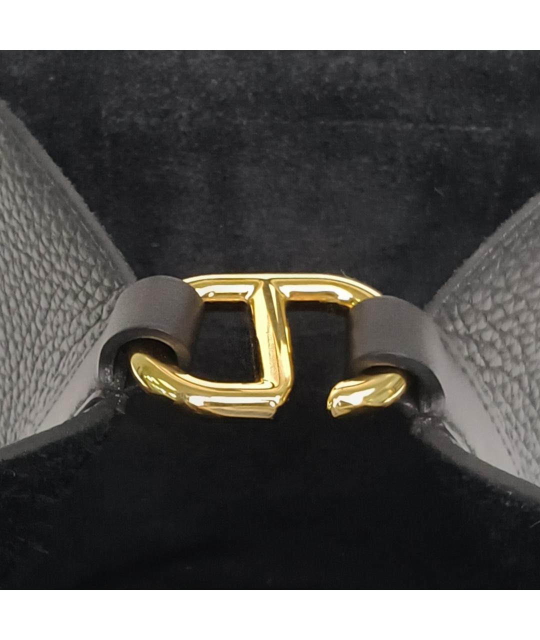 HERMES Черная кожаная сумка с короткими ручками, фото 8