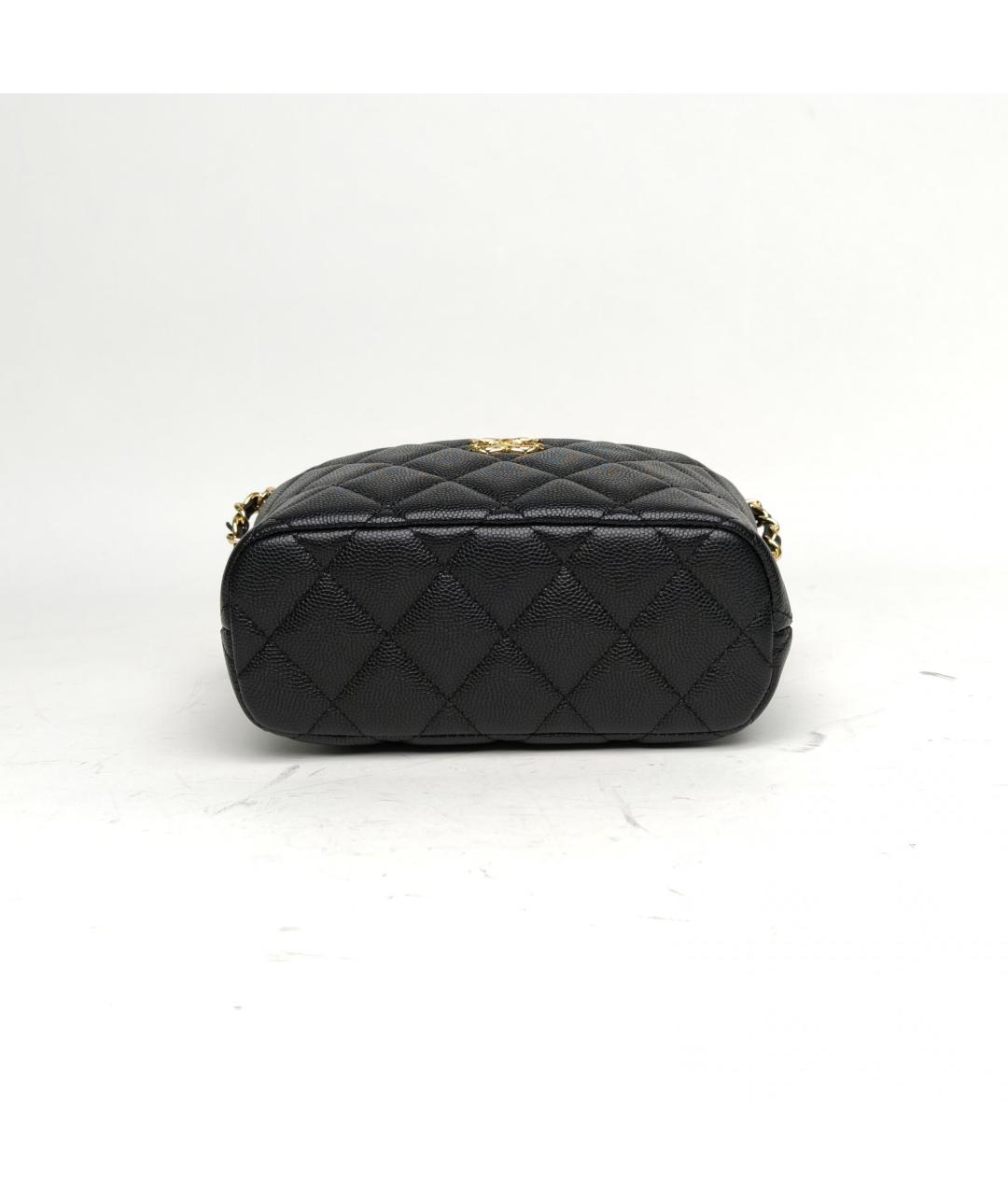 CHANEL Черная кожаная сумка через плечо, фото 6