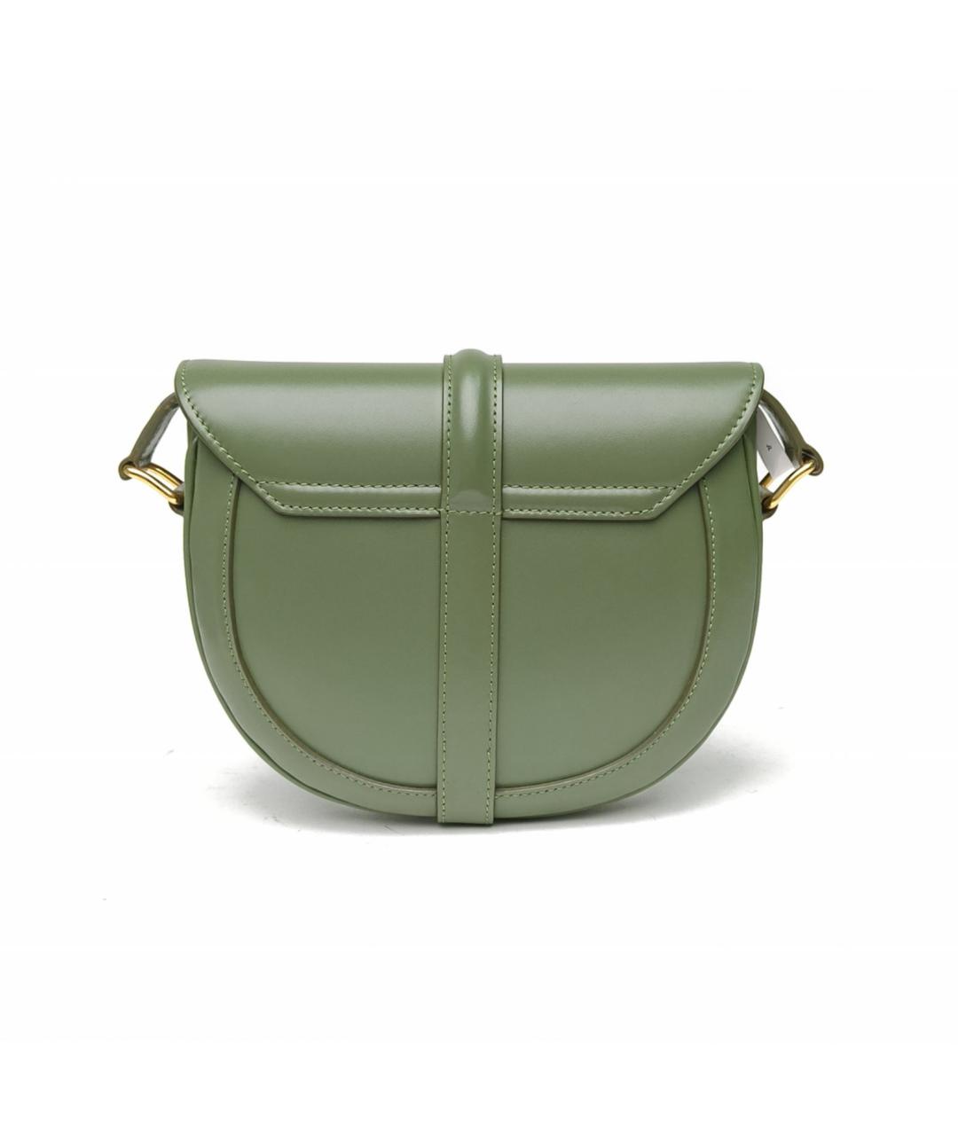 CELINE Зеленая кожаная сумка через плечо, фото 4