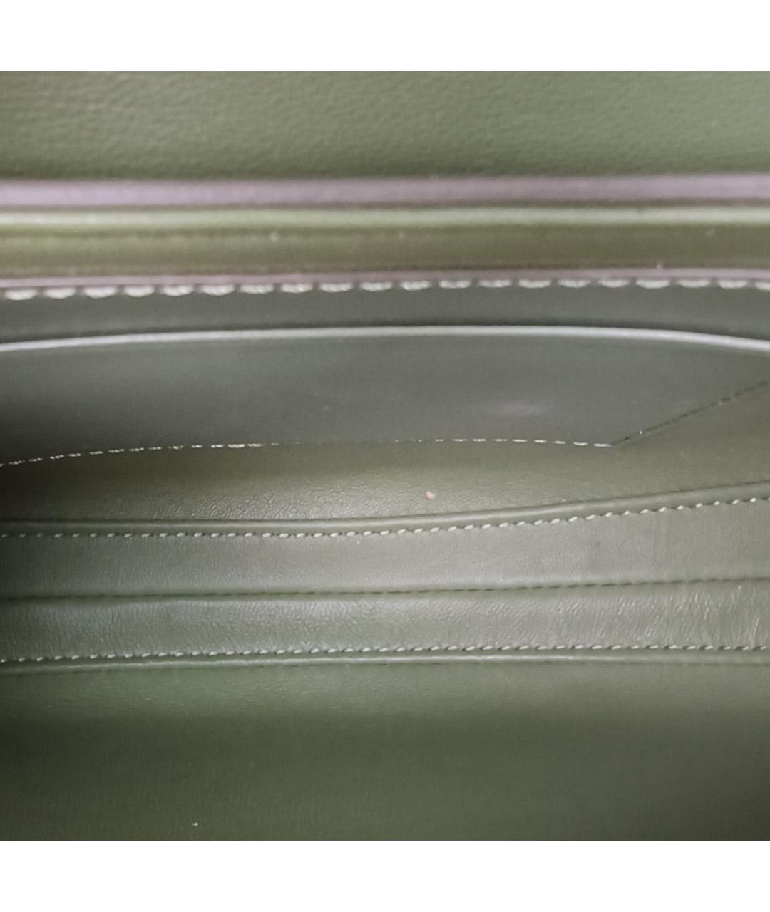 CELINE Зеленая кожаная сумка через плечо, фото 8