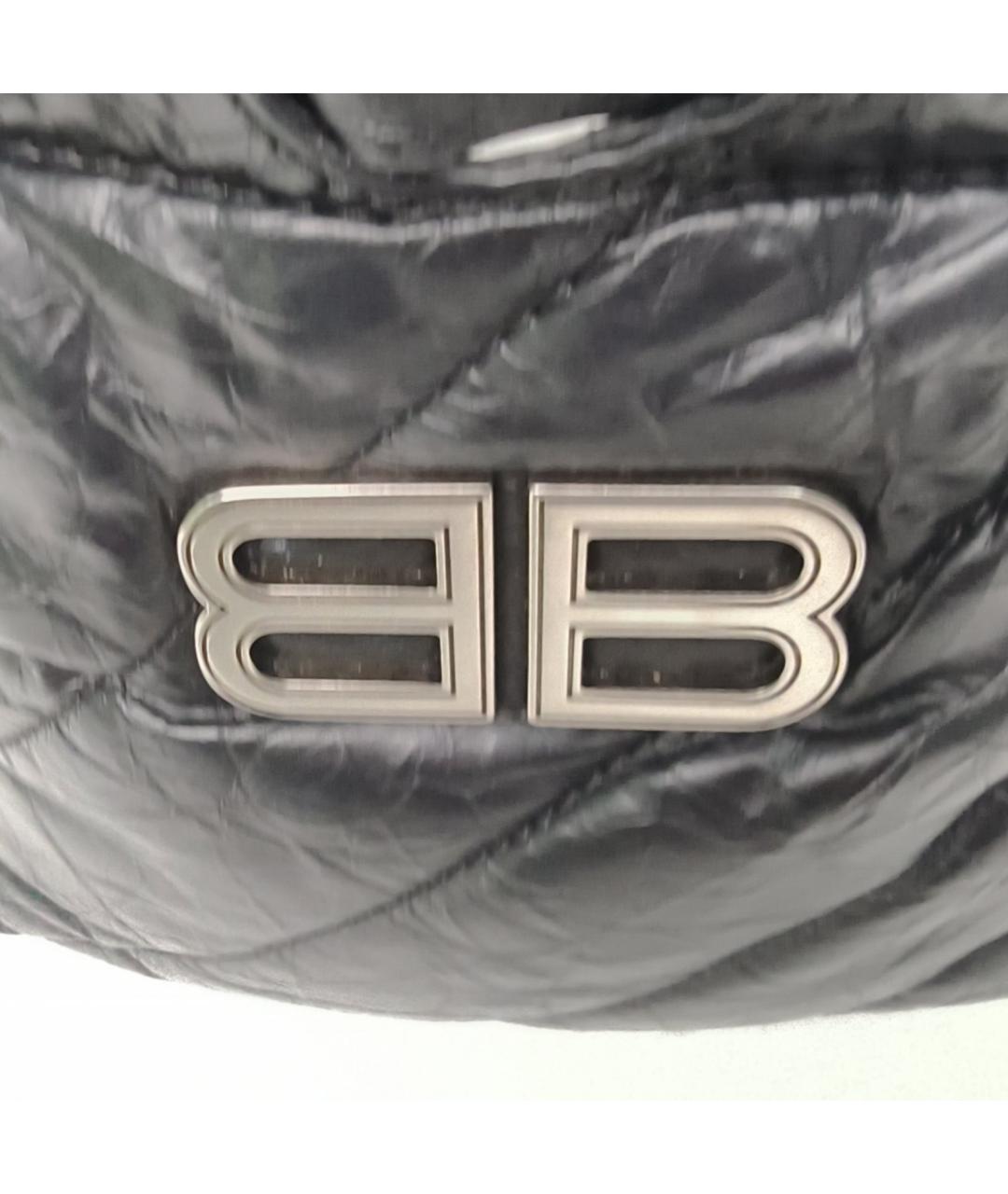 BALENCIAGA Черная кожаная сумка через плечо, фото 7