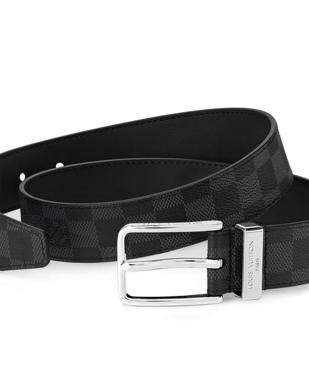 LOUIS VUITTON Черный ремень, фото 4