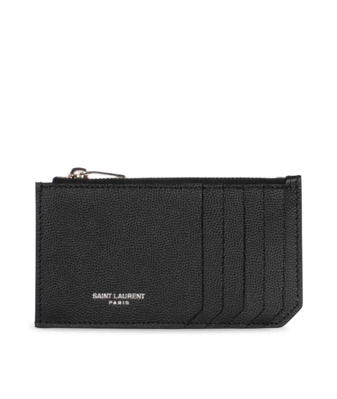 SAINT LAURENT Черный кошелек, фото 1