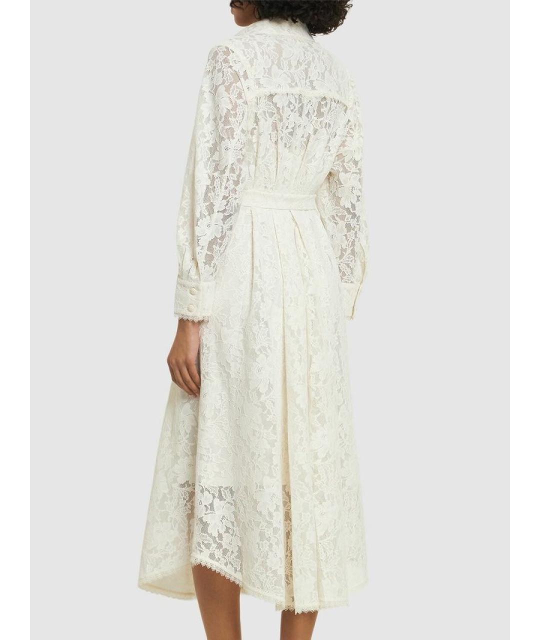 ZIMMERMANN Белое полиэстеровое повседневное платье, фото 2