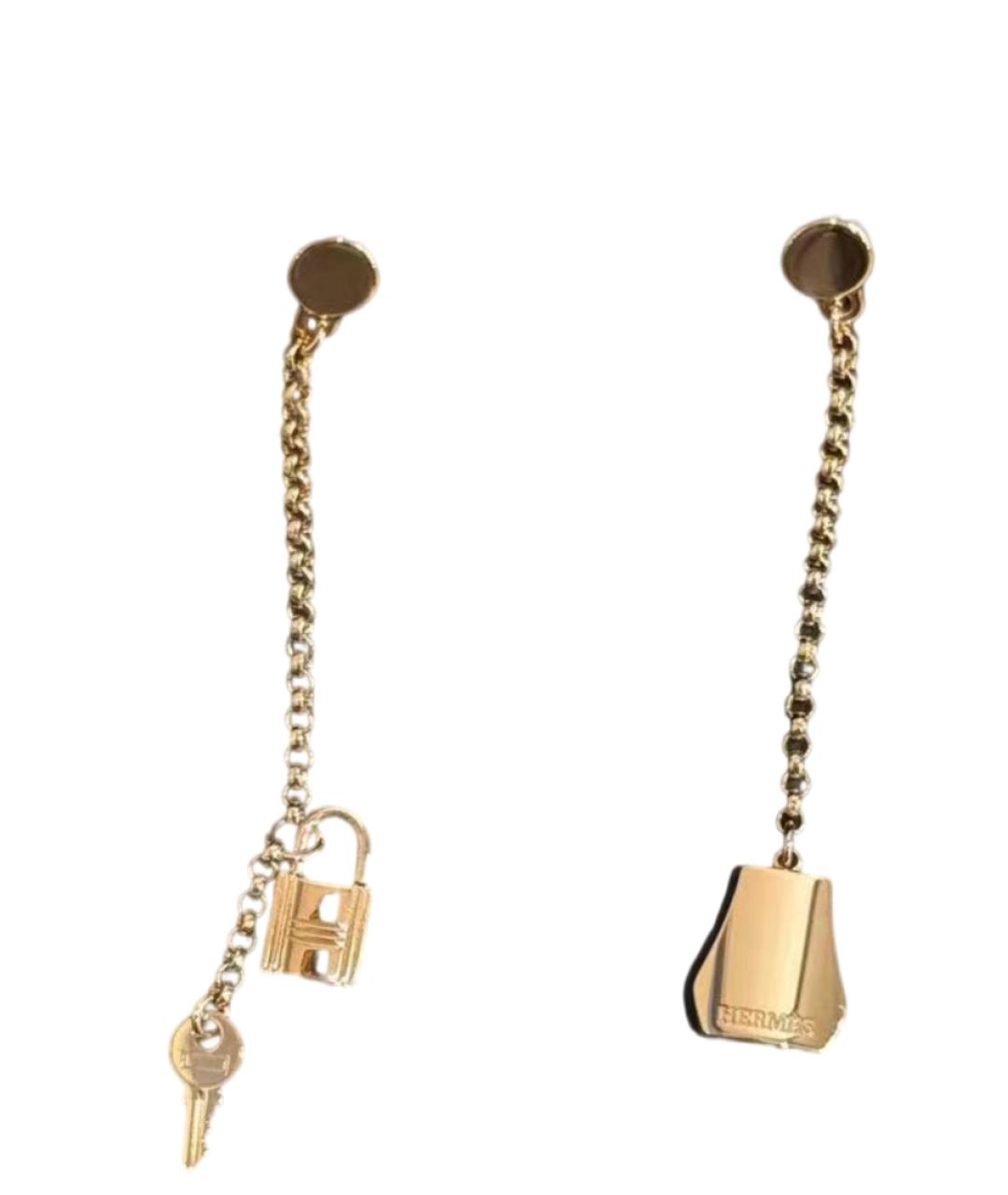 HERMES Золотые серьги, фото 4