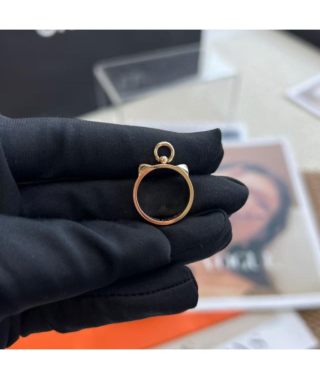 HERMES Золотое кольцо, фото 4