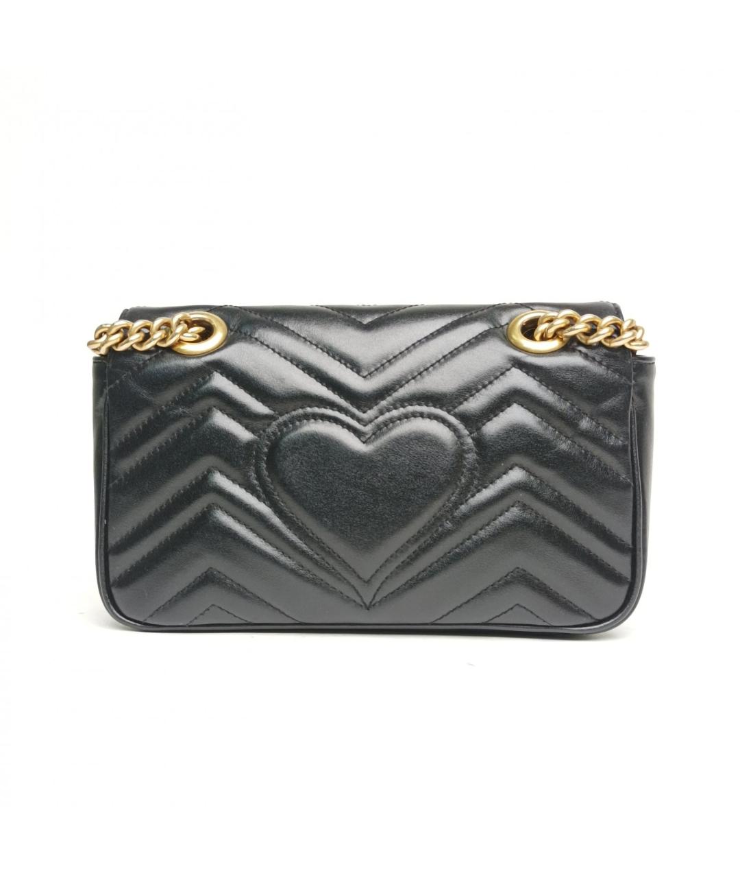 GUCCI Черная кожаная сумка через плечо, фото 4