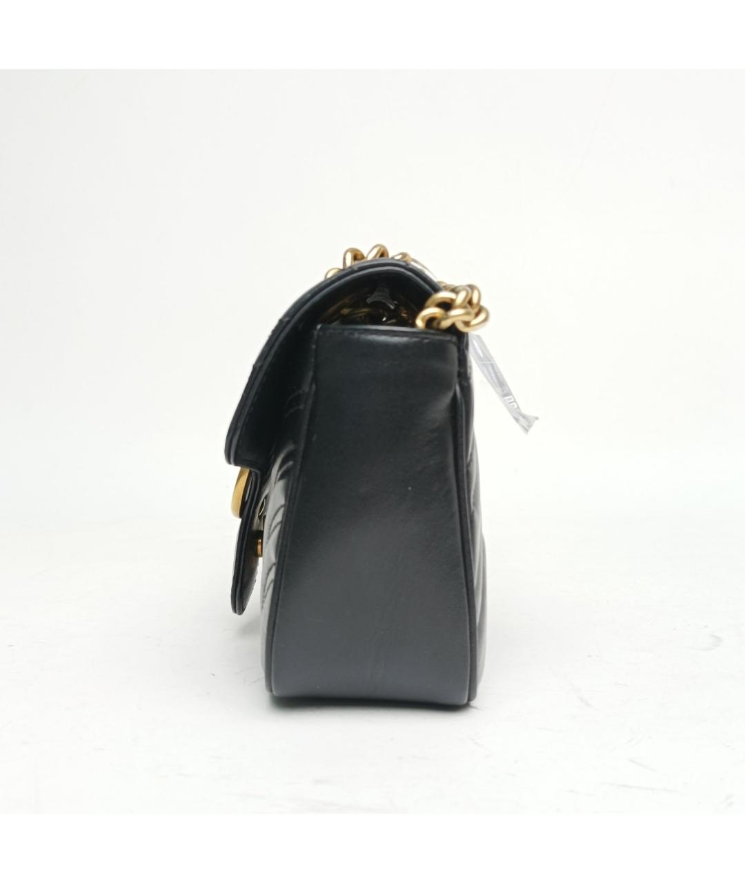 GUCCI Черная кожаная сумка через плечо, фото 3