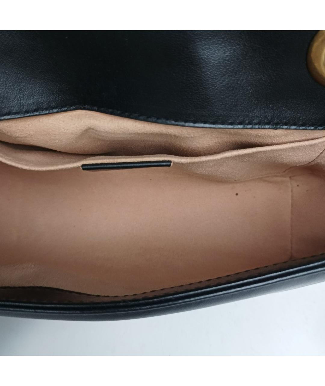 GUCCI Черная кожаная сумка через плечо, фото 8