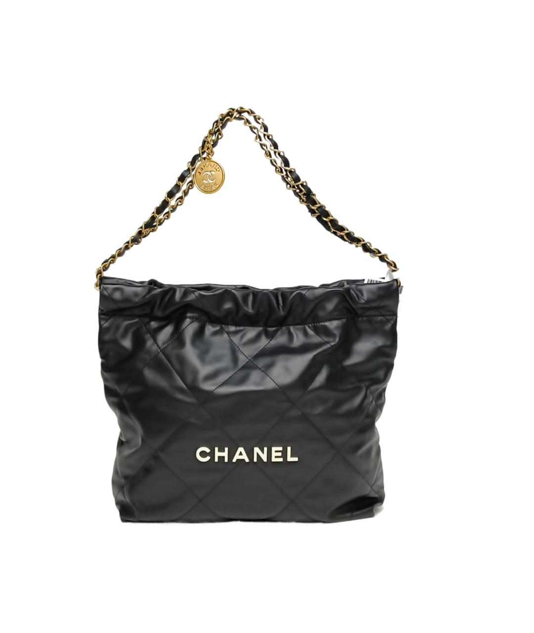 CHANEL Черная кожаная сумка тоут, фото 1