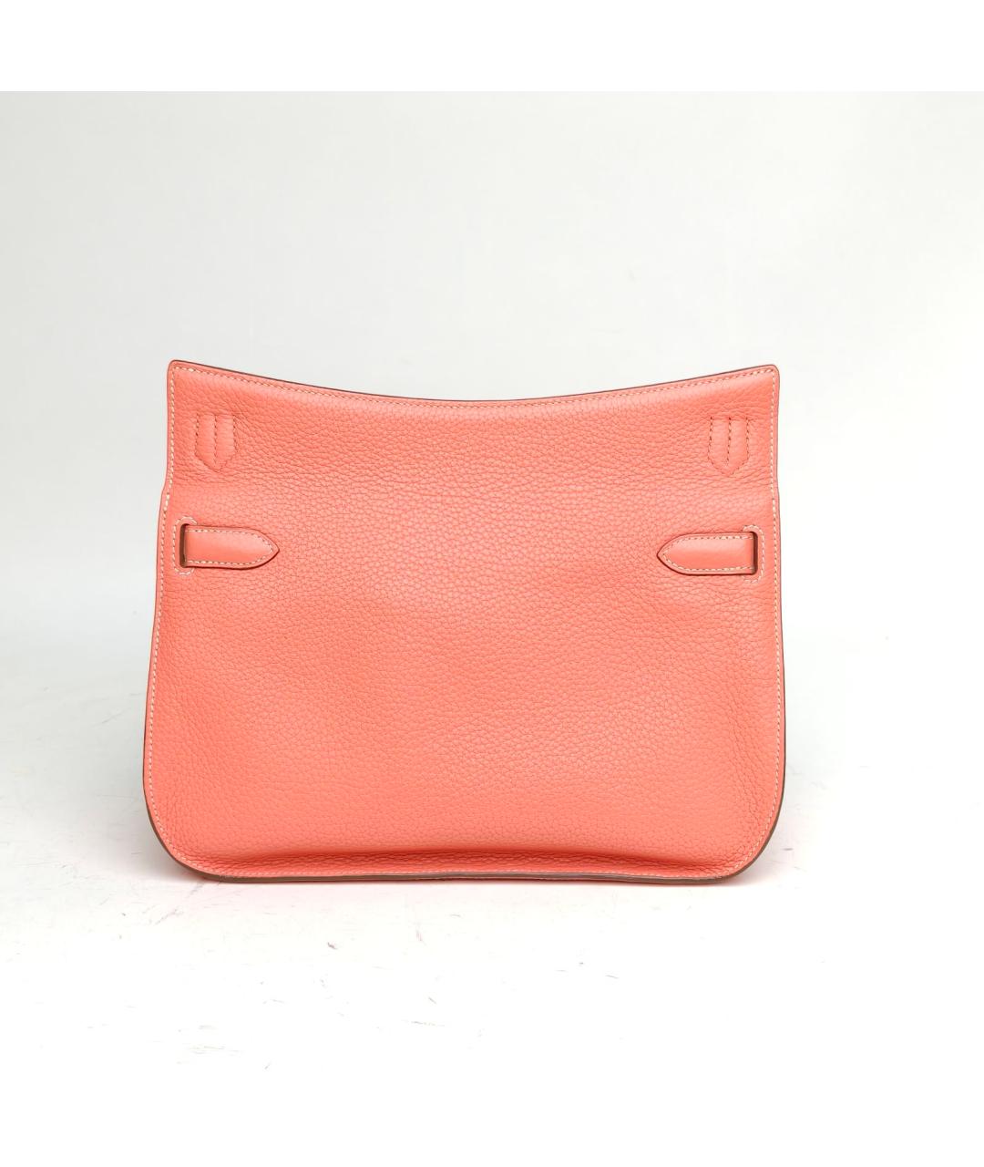 HERMES Коралловая кожаная сумка через плечо, фото 4