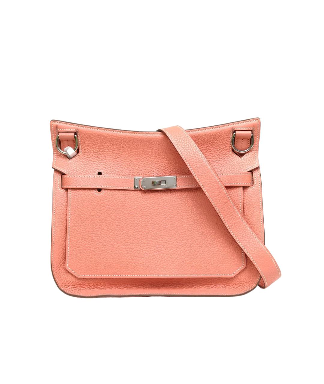 HERMES Коралловая кожаная сумка через плечо, фото 1
