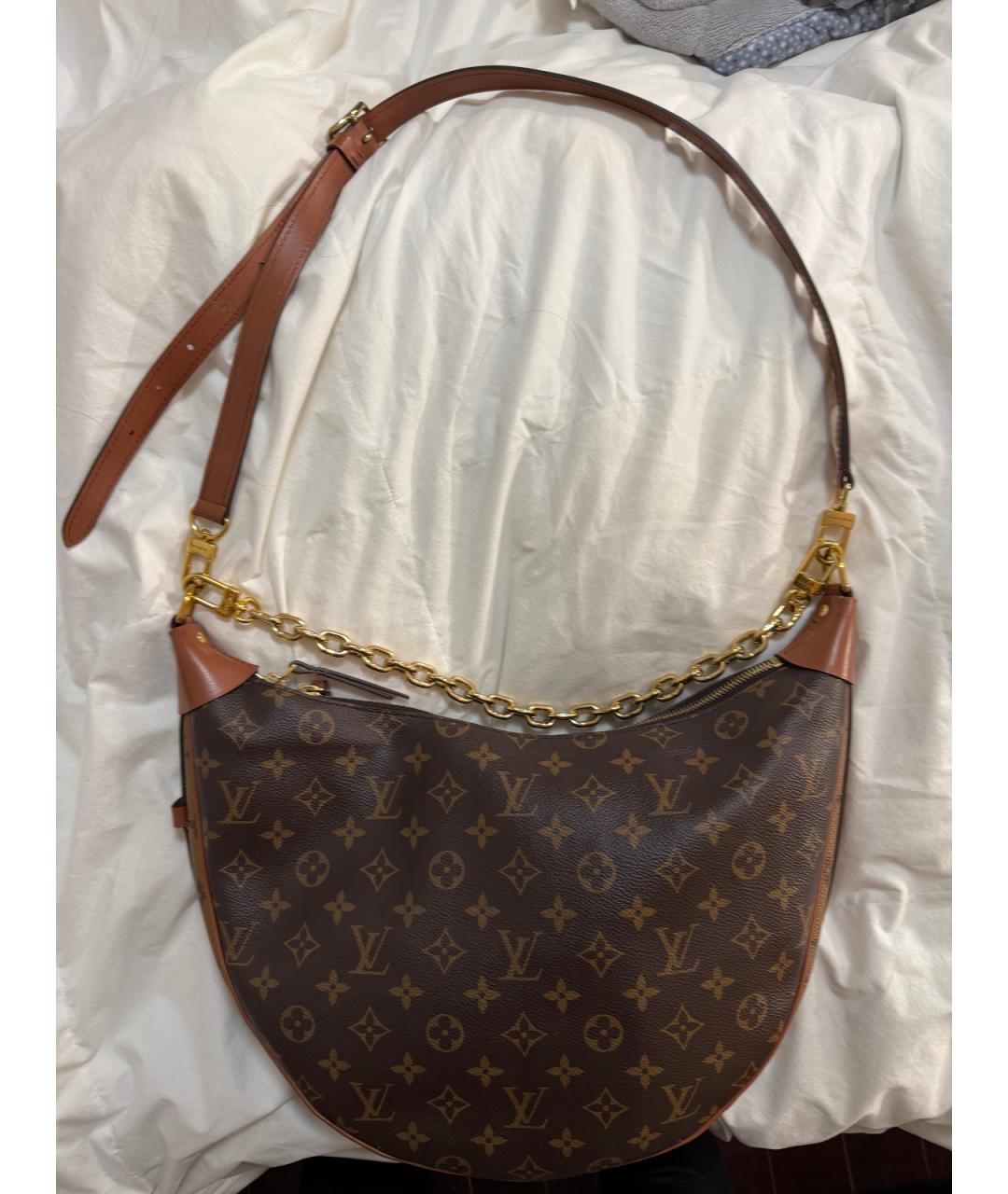 LOUIS VUITTON Коричневая сумка через плечо, фото 8
