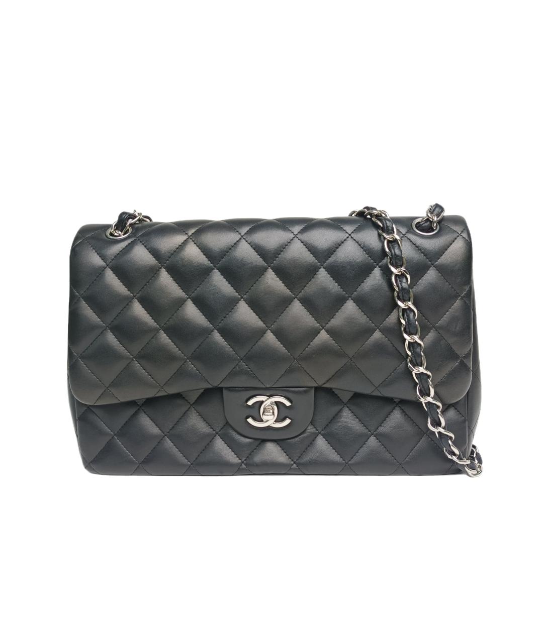 CHANEL Черная кожаная сумка через плечо, фото 1