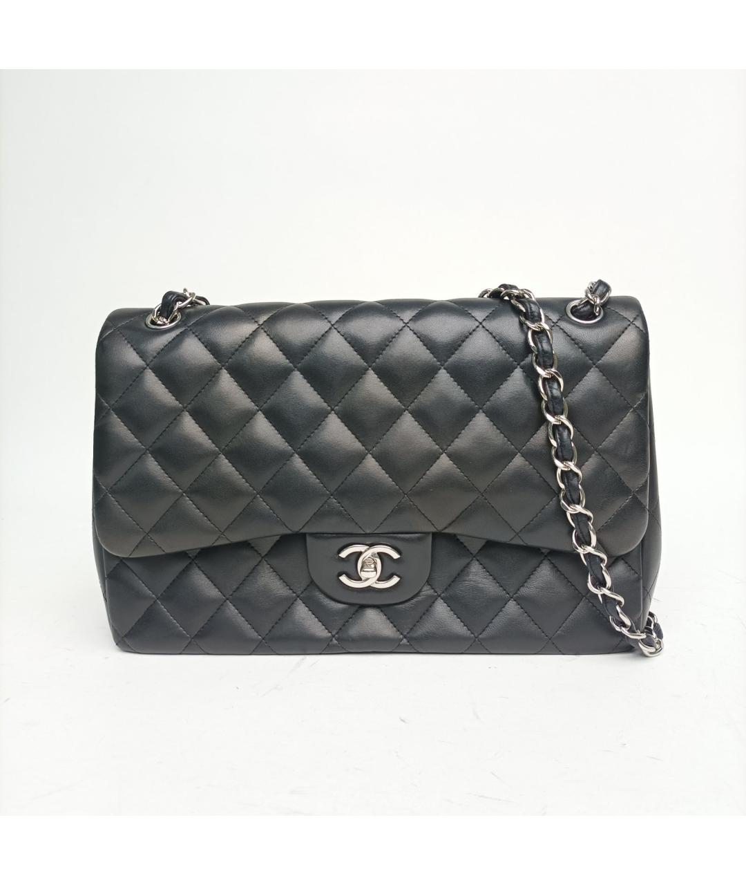 CHANEL Черная кожаная сумка через плечо, фото 2