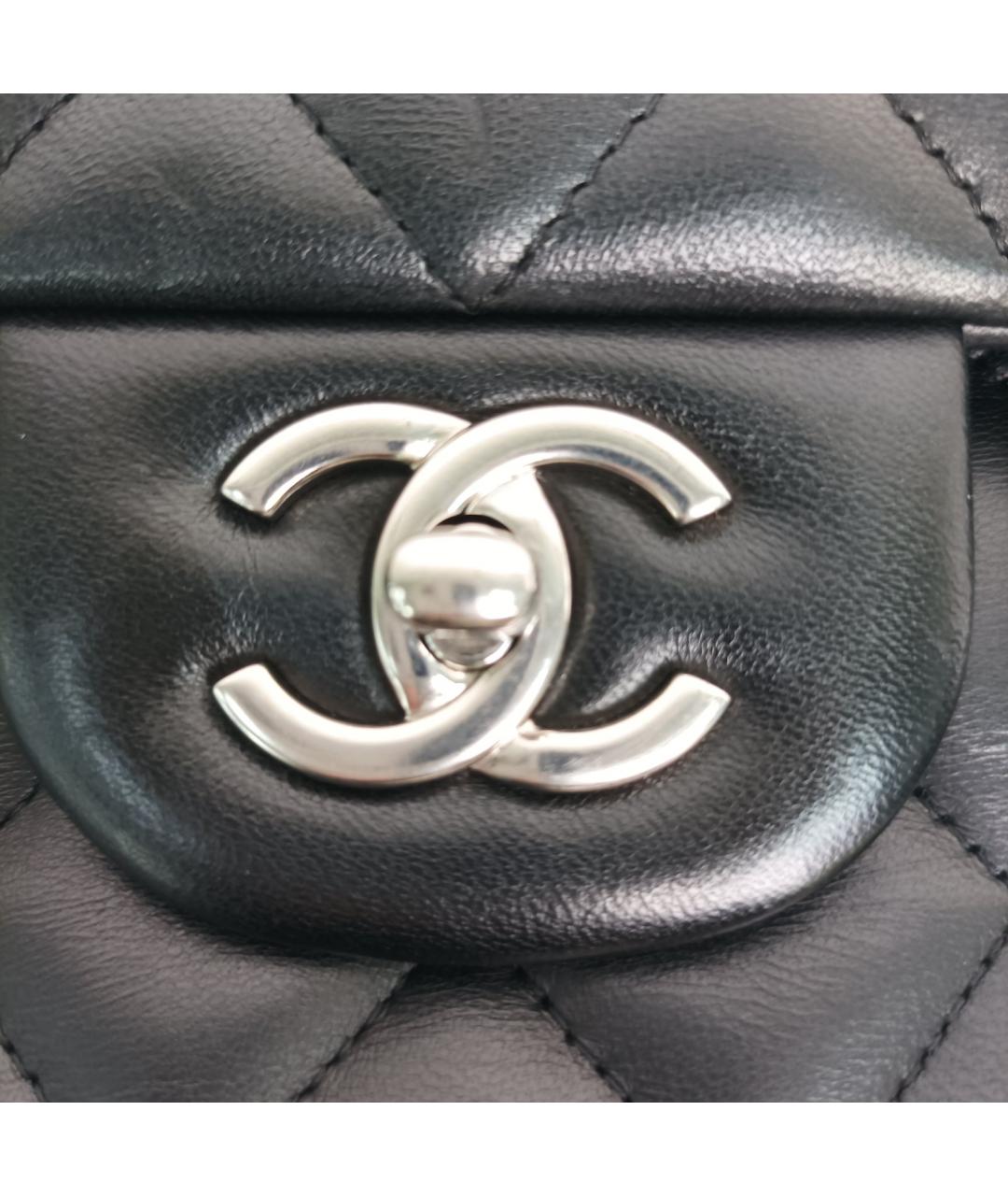 CHANEL Черная кожаная сумка через плечо, фото 7