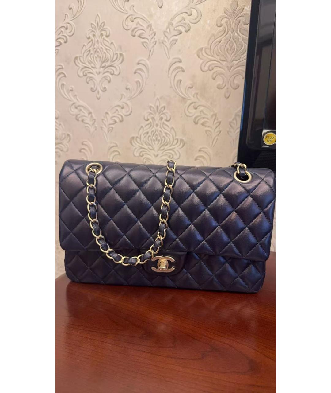 CHANEL Черная кожаная сумка через плечо, фото 9