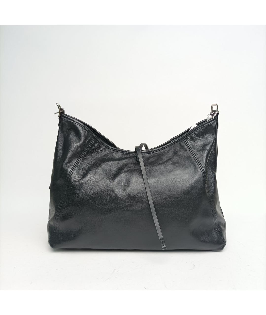 LOUIS VUITTON Черная кожаная сумка через плечо, фото 4