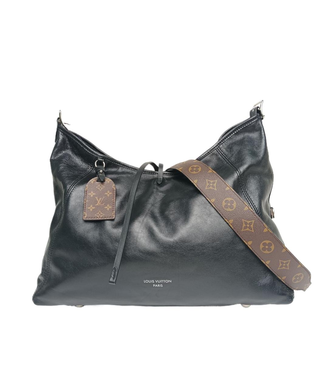 LOUIS VUITTON Черная кожаная сумка через плечо, фото 1