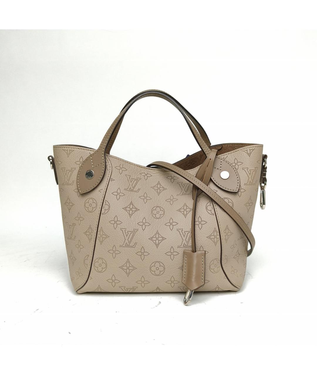 LOUIS VUITTON Бежевая кожаная сумка с короткими ручками, фото 2