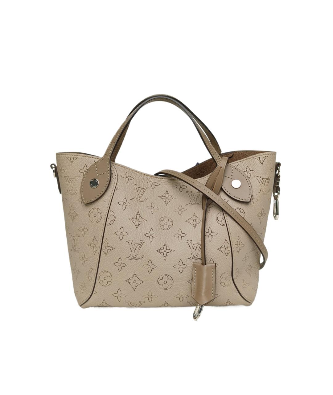 LOUIS VUITTON Бежевая кожаная сумка с короткими ручками, фото 1