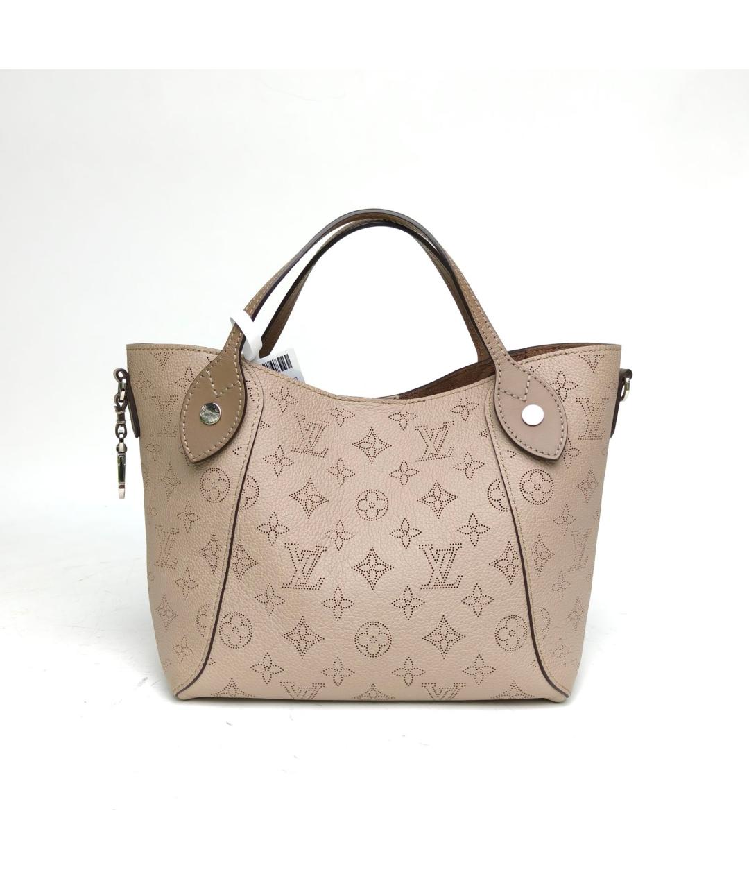 LOUIS VUITTON Бежевая кожаная сумка с короткими ручками, фото 4