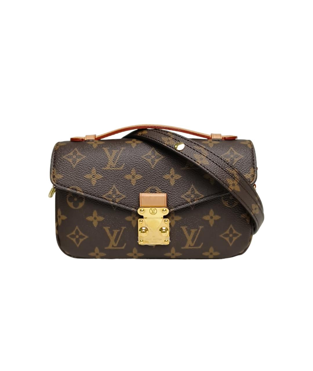 LOUIS VUITTON Коричневая сумка с короткими ручками, фото 1