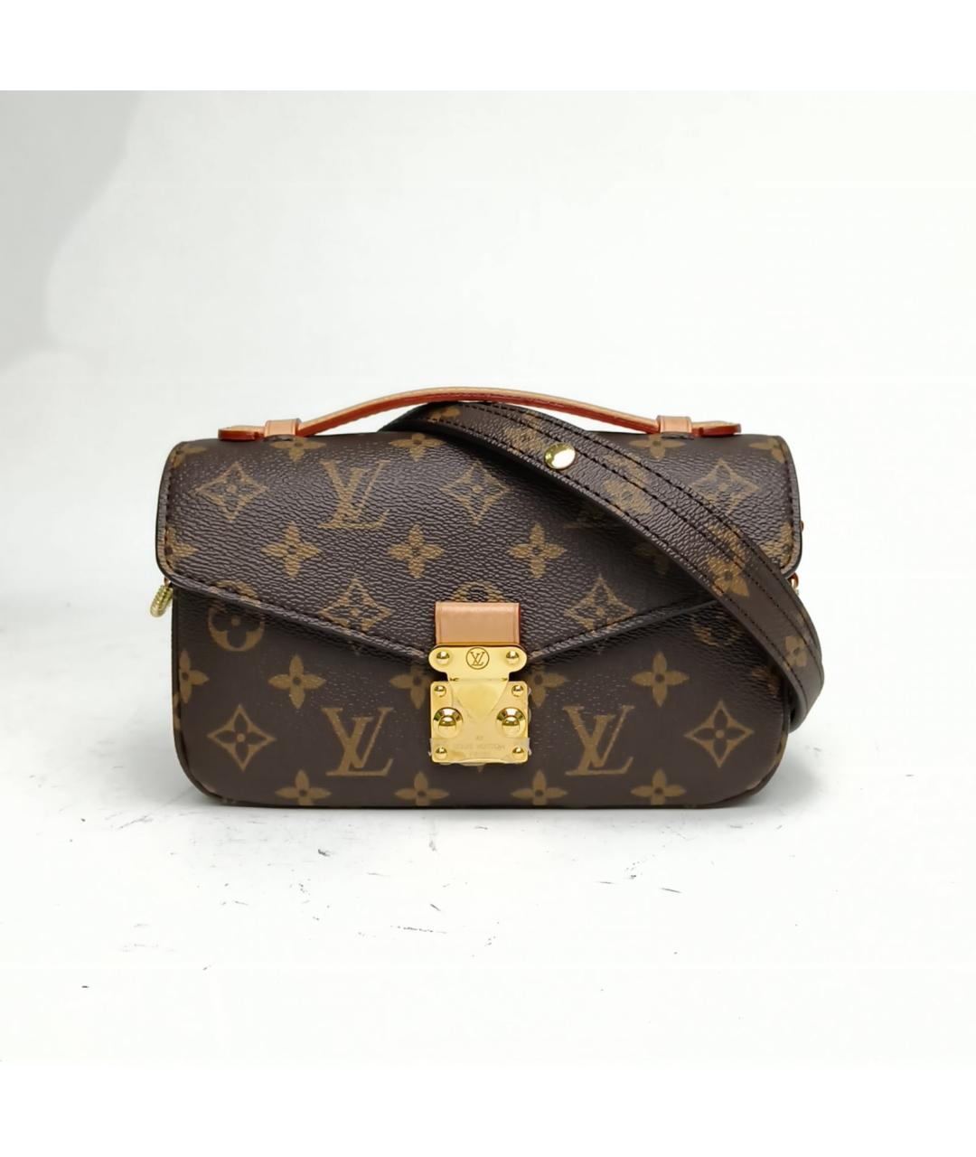 LOUIS VUITTON Коричневая сумка с короткими ручками, фото 2