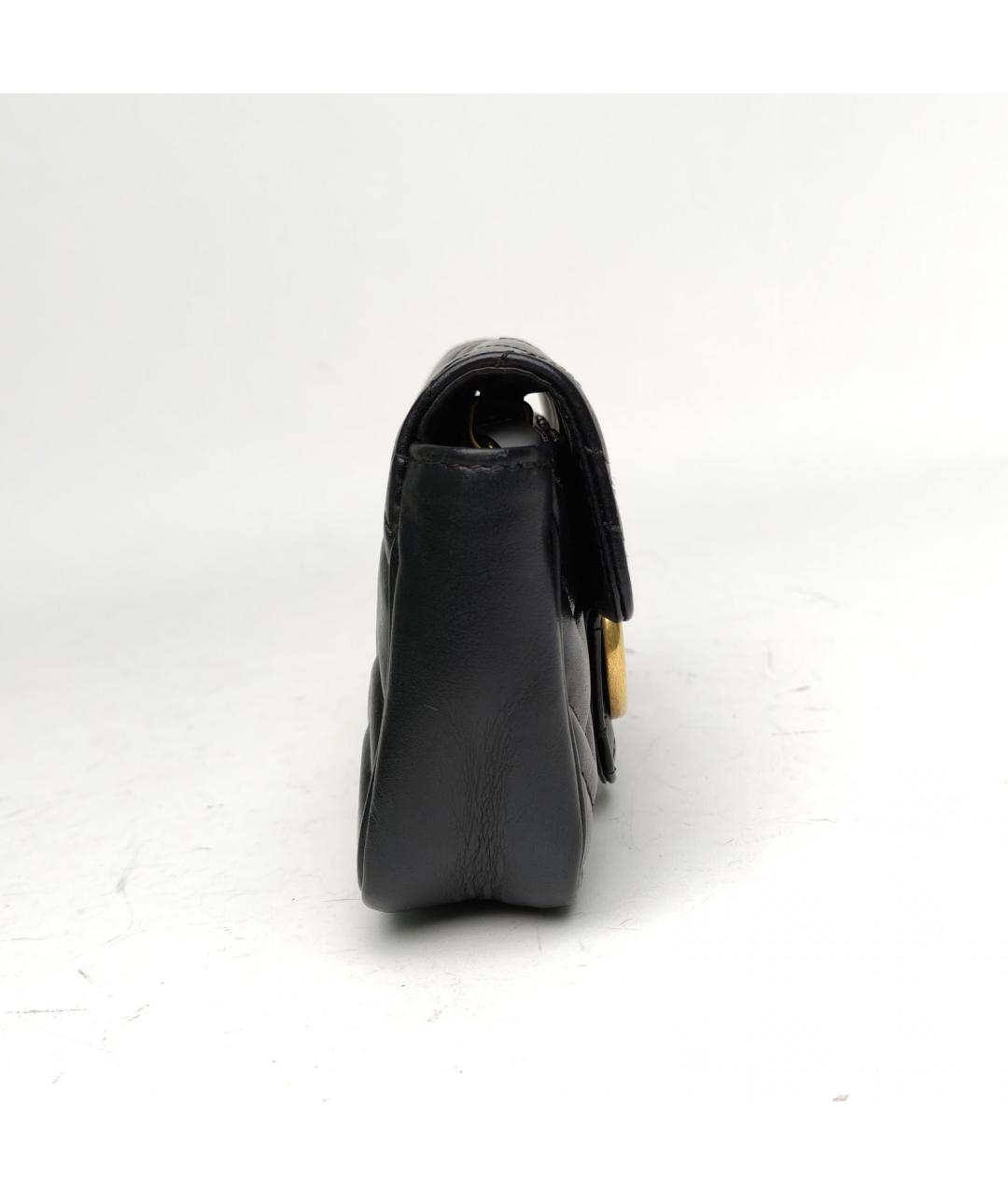 GUCCI Черная кожаная сумка через плечо, фото 5