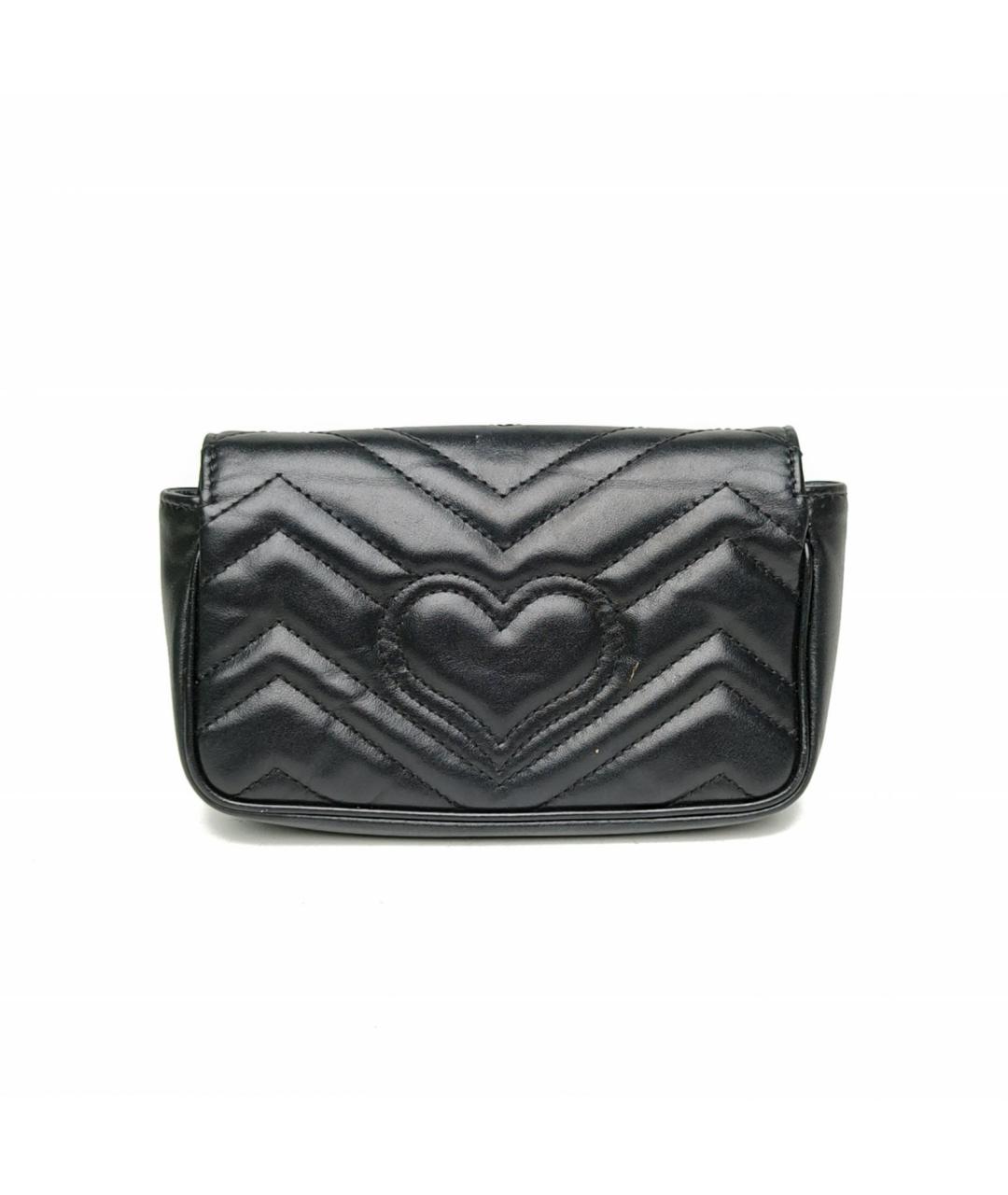 GUCCI Черная кожаная сумка через плечо, фото 4