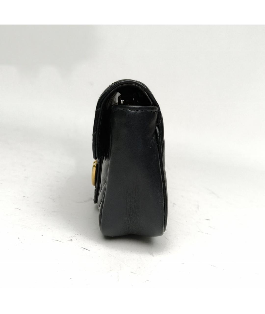 GUCCI Черная кожаная сумка через плечо, фото 3