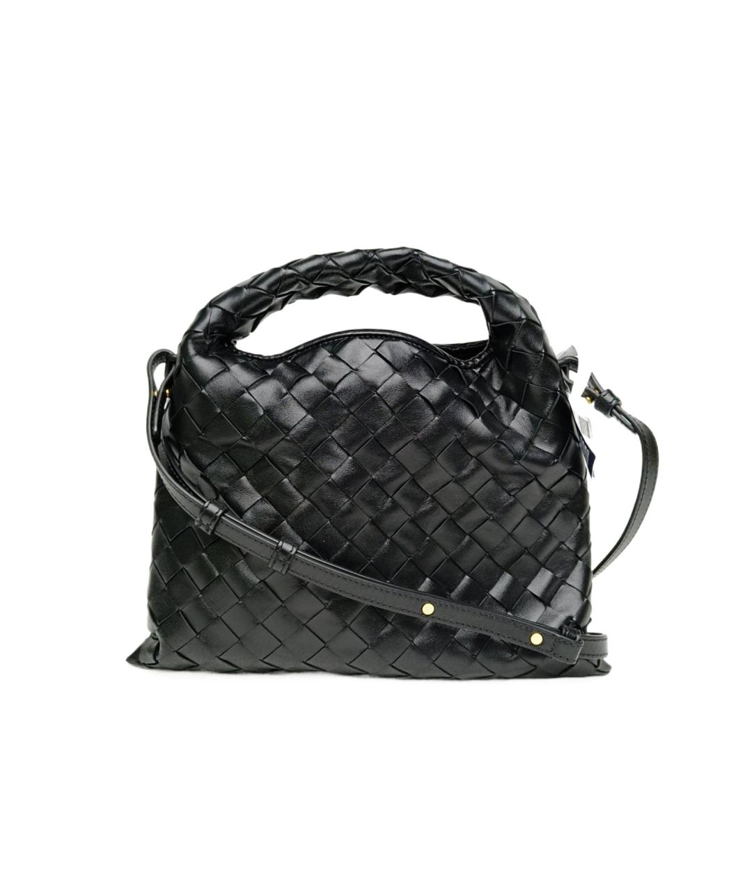 BOTTEGA VENETA Черная кожаная сумка тоут, фото 8