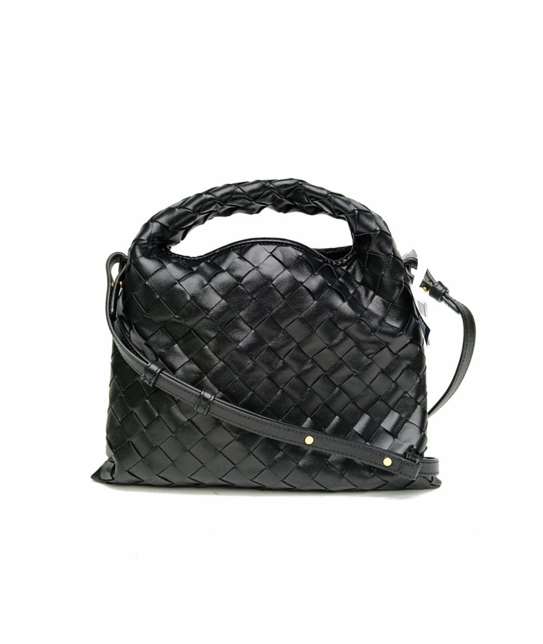 BOTTEGA VENETA Черная кожаная сумка тоут, фото 2