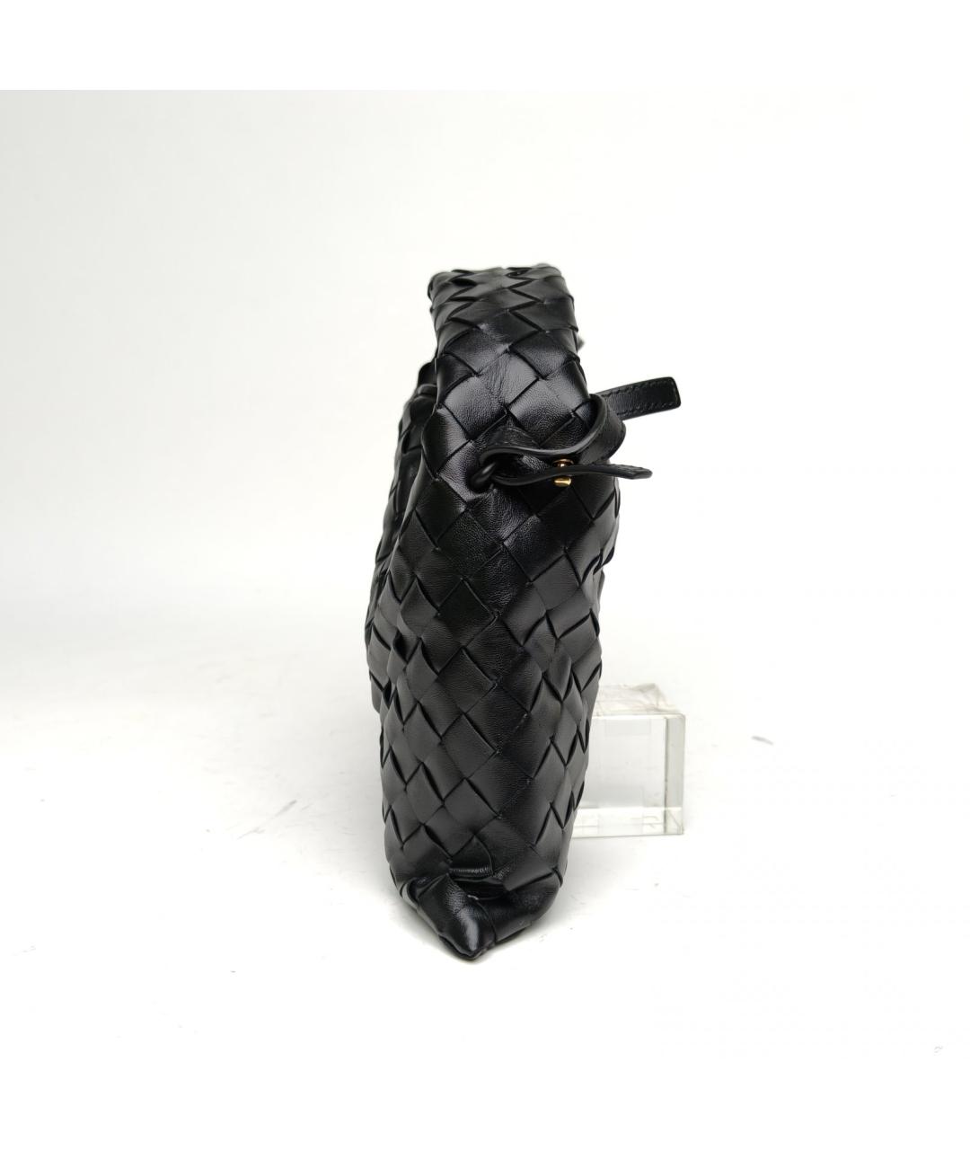 BOTTEGA VENETA Черная кожаная сумка тоут, фото 4